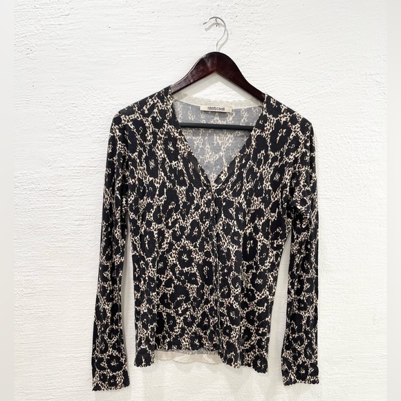 Roberto Cavalli Sweaters - Roberto Cavalli Leopard Cardigan Women’s Size 38 US 2